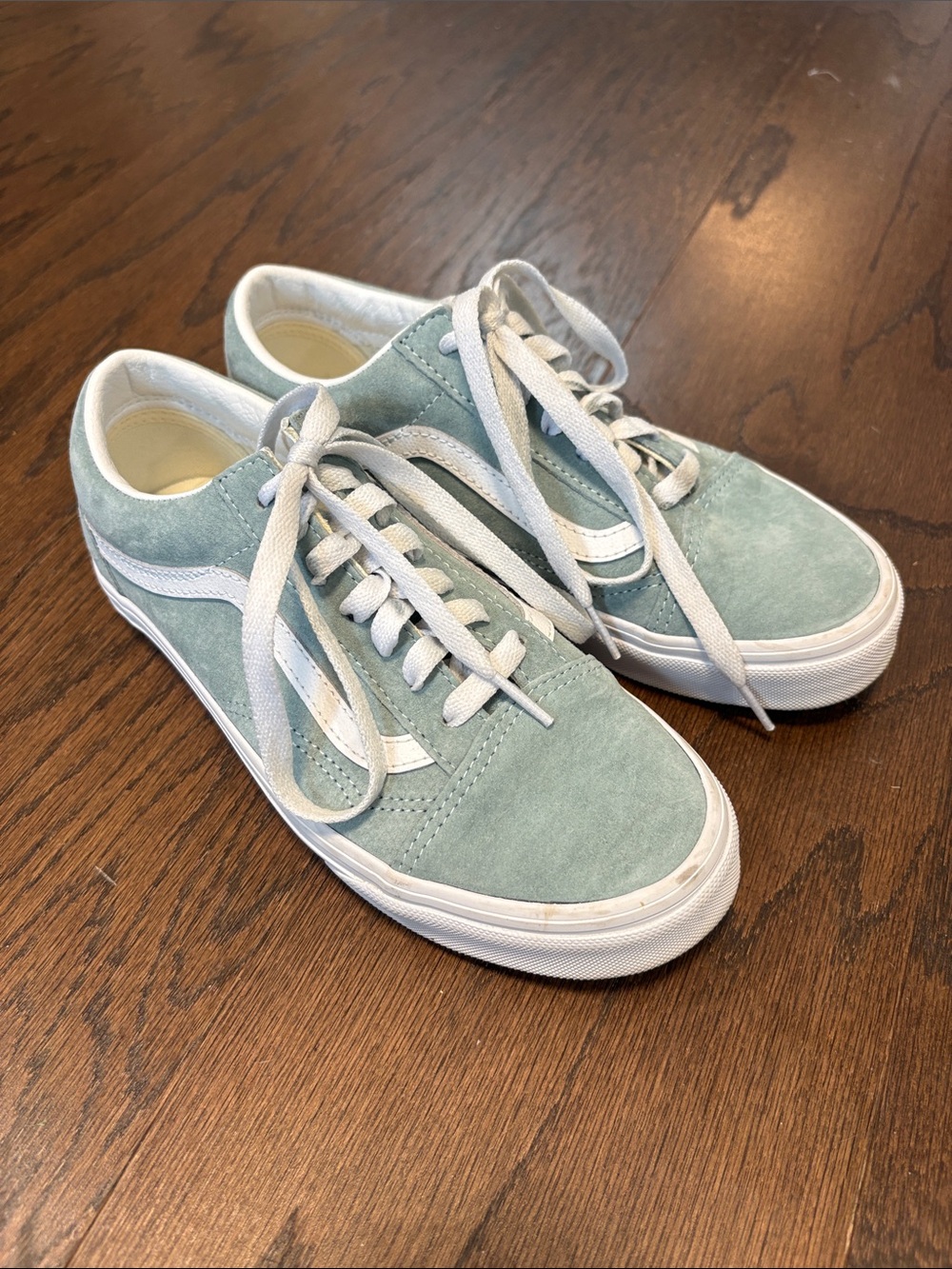 Vans Old Skool Suede Sneakers in a Seafoam green 6.5 women
